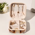 thumbnail image 6 of Floral Animal Travel Portable Square Jewelry Stand - Earring Organizer, Earring Holder, and Jewelry Box - Suitable for Girls and Women, 6 of 6