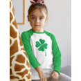 thumbnail image 3 of Tstars Boys Unisex Faded Shamrock Clover Kids St Patricks Day Cool Shirts Gift for Boys Irish Shirt Pride Proud Irish Toddler Raglan 3-4 Sleeve Baseball Tee, 3 of 6