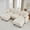 Beige, variant on 81" L Shape 2 Seater Sectional Couch Cozy Chenille Modular Sofa with Ottoman and 2 Throw Pillows