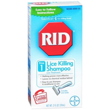 Rid Lice Killing Shampoo Proven Effective & Easy To Use , 2 oz, 3-Pack