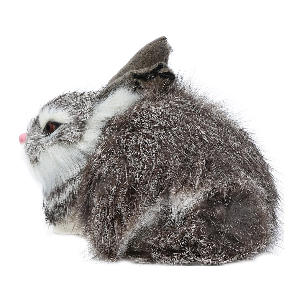Simulation Faux Fur Animal Dog Cat Model Hanging Basket Rabbit Home Decoration 