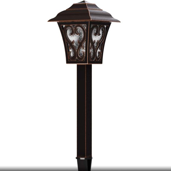 Malibu Éclairage Paysager Extérieur à Basse Tension, Lumière de Sentier DEL 1 W, Bronze Huilé, Lumières de Jardin pour Pelouse, Cour et Patio 8405-9112-01