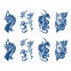 thumbnail image 1 of Pegatinas de tatuajes temporales de 8 hojas, para hombres, adultos, tatuajes falsos para mujeres, tatuajes de manga, pegatinas temporales, 1 of 5