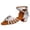 Silver, variant on Otqutp Latin Dance Shoes for Girls Low Heels Tango Salsa Ballroom Shoes Summer Professional Performance Practice Dancing Shoes