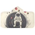thumbnail image 5 of Yayeee Kids Hooded Towels Toddler Soft Absorbent Beach Bathing Wrap 50" x 23.5", Beige Astronaut Space, 5 of 5