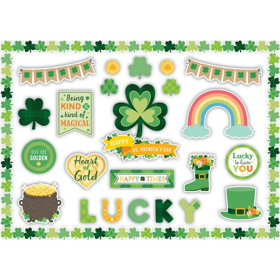 Teacher Created Resources St. Patrick's Day Create & Decorate Quick Kit, 95 Pieces