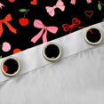 thumbnail image 4 of Erosebridal Bowknot Kids Black Out Curtains, Cute Cherry Curtains Pack of 2 (42x63 Each), 4 of 6