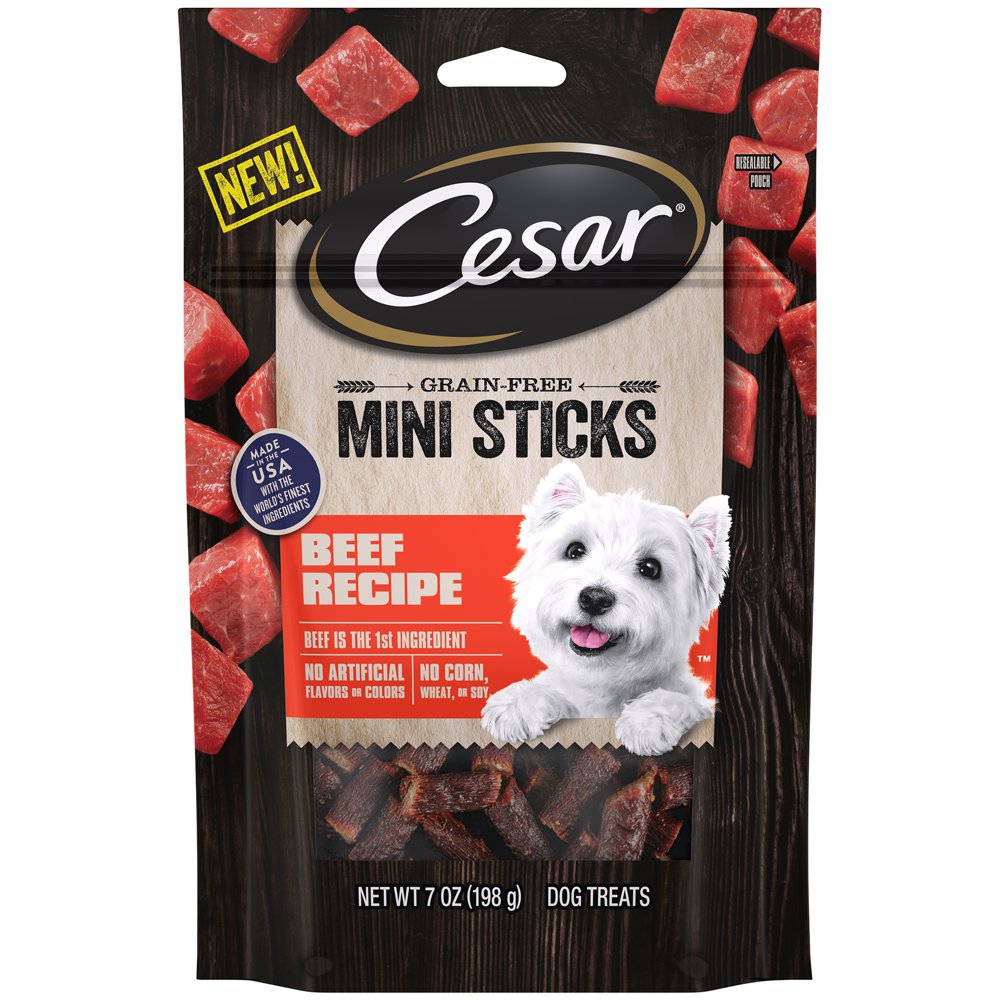 Cesar Mini Sticks Dog Treats, Beef, 7 Oz