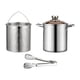 thumbnail image 2 of Olla de acero inoxidable freidora universal para cocinar y hervir para freír. con abrazadera, 2 of 9