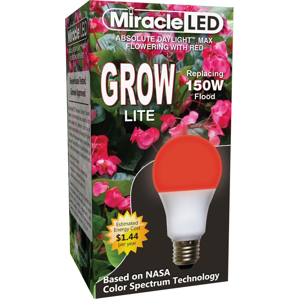 Miracle LED MAX Red Spectrum LED Grow Lite Replace up to 150W Walmart
