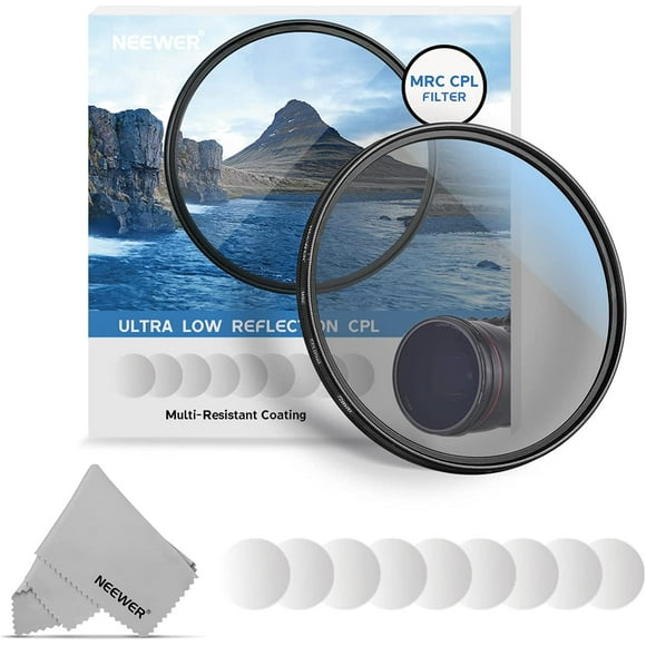 Neewer 72mm CPL Filter, Circular Polarizer Lens Filter with Multi-Resistant Coatings, Super Slim Magnalium Frame, HD