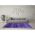 thumbnail image 3 of Ahgly Company Indoor Square Abstract Purple Contemporary Area Rugs, 4' Square, 3 of 4
