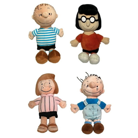 Plush 12" Pink Peppermint Patty Pigpen Pig Pen Linus & Marcy Marcie 4 Dolls NEW