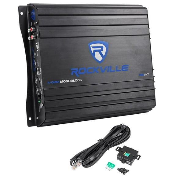 Rockville RVA600.1 1200w Peak Mono Amplifier 200w RMS @ 4 Ohms