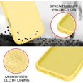 thumbnail image 6 of Smooth Liquid Silicone Case for iPhone 17 Pro Max 6.9", Shockproof Protective Phone Cover,Yellow, 6 of 6