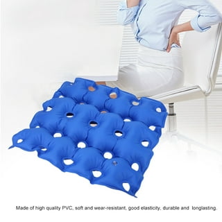Waffle Cushion for Pressure Sores -Scheam Blue Bed Sore Cushions for Butt  for Elderly - Pressure Sore Cushions for Sitting in Recliner - Bed Sores  Treatment Buttocks Pillow for Lift Chair,Plastic 