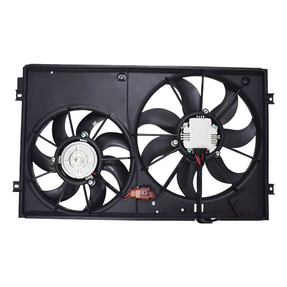 Dual Radiator Cooling Fans Assembly 1K0959455N Fit for Volkswagen VW