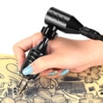 thumbnail image 3 of Maquillaje Pluma Cuerpo Alambre Artístico Alto Precisión Motor Aluminio Máquina Aleación RCA Interfaz RCA Bolígrafos Elásticos Accesorios Profesionales Negro seitruly CE001300-01, 3 of 7