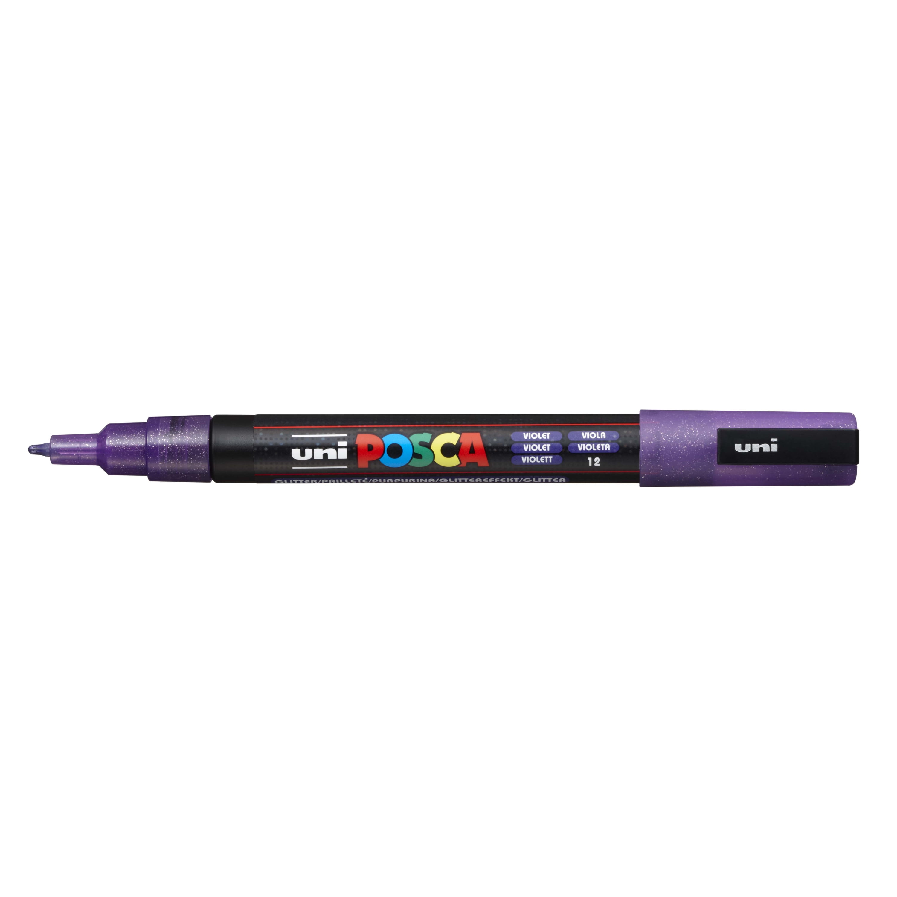 Posca Paint Marker, PC3M Fine, Glitter Violet
