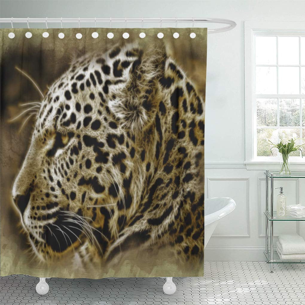 SUTTOM Jaguar Shower Curtain 60x72 inch