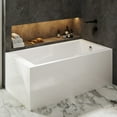 thumbnail image 4 of Claire 60" x 32" Right-Hand Drain Drain Alcove Tub with Corner Apron, 4 of 13