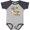 Baseball Heather and Navy, variant on Inktastic Hanging with My Grandma Boys or Girls Baby Bodysuit
