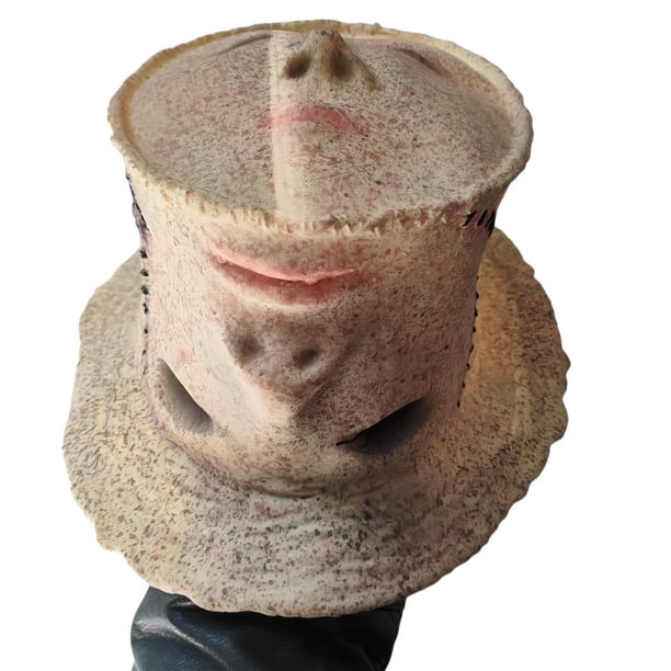 Máscara de látex con cara humana para Halloween, fiestas, cosplay