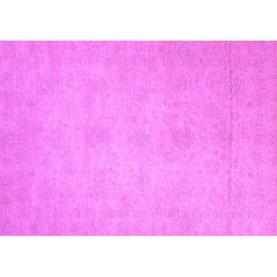 Ahgly Company Indoor Rectangle Abstract Purple Modern Area Rugs, 2' x 4'