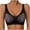 Black, variant on Women's Plus Full Coverage Bra Sheer Lace Mesh Wireless Support Push up Bralette for Formal Evening Gowns Casual Wear Beige S
