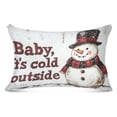 thumbnail image 3 of Pillow Case Plush Pillow Lovely Snowman with Hat Case standard size/King size/Queen size Bed Pillow Pillowcases, 3 of 9