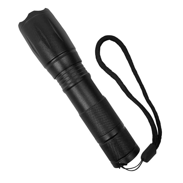 Hyper Tough 2 pack 500 Lumen LED Flashlights, AAA Compabitle, 5 modes with Spot to Flood Focus, Durable Aluminum
