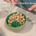 thumbnail image 5 of 3D Printed Nut And Seed Bowl 2 In 1 Snack Organizer With Built In Shell Compartment 12x8.5cm Serving Bowl For Pistachios Sunflower Seeds And Nuts Mess Free Snacking Container For Parties And Home Use, 5 of 6