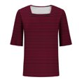 thumbnail image 4 of Blusas de Manga Corta para las Mujeres, Moda Verano Impreso, Blusas de Cuello Redondo, Chaqueta de Manga Corta para las Mujeres, 4 of 8
