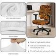 thumbnail image 3 of FKELYI 2 Piece Office Chair Covers with Arm Rest Covers for Home Decor Tiger Print Washable Computer Chair Slipcover Desk Chair Protector for Backrest & Cushion, 3 of 7