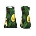 thumbnail image 7 of Pofeuu Fresh Avocados Print Women's Sleeveless Dress, Loose Fit Summer Dress, Casual Tank Dress for Women, 7 of 7
