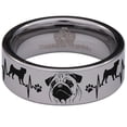 thumbnail image 2 of Pug Tungsten Carbide Ring, 2 of 6