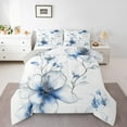 thumbnail image 2 of jejeloiu Country Floral Bedding Comforter Set,Natural Plant Twin Comforter Sets,White Blue Bedding Set For Adults,Luxury Bedroom Decor Reversible,2-Piece, 2 of 8