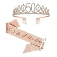 thumbnail image 1 of 13th Birthday Set for Teen Girls - Crown, Sash, and Pearl Pin, 1 of 3