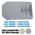 thumbnail image 3 of SAYFUT Large Bath Mat - Non Slip Bathtub & Shower Mat - Extra Long 27.5'' x 15.7'' Bathroom Mats for Tub Nonslip Anti Slip Bathmats, Gray, 3 of 8