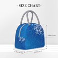thumbnail image 2 of Easygdp Blue Christmas With Snowflakes Bolsa de Almuerzo Insulada Grande, Forro de Aluminio, Diseño Espacioso, a Prueba de Fugas, Ideal para Trabajo, Picnics, Viajes y Actividades al Aire Libre, 2 of 6