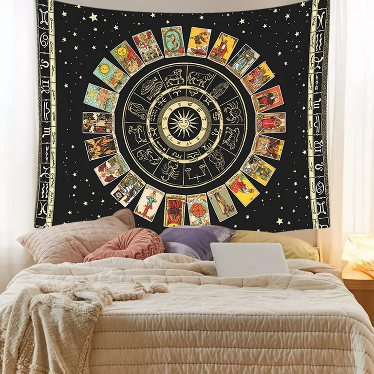 Yucurem Mandala Tarot Card Tapestry Wall Hanging Blanket Rug Home Decor 95x73cm Walmart