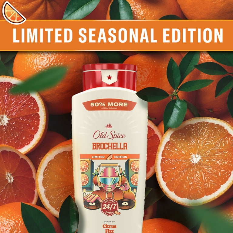 Old Spice Men's Body Wash, Brochella, 24oz - Walmart.com