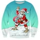 thumbnail image 1 of Playeras Negras Para Hombre Algodon Sudadera Navideña Con Cuello Redondo Y Copos De Nieve, Sin Sombrero, Para Adultos, Deportiva, Informal, 1 of 2