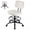 Beige, variant on CONCETTA Armless Swivel Chair, Rolling Stool with Footrest Ring, Adjustable Height for Home Office, Black