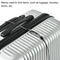 thumbnail image 5 of Uxcell Security Cable Coated Luggage Lock Wire Rope with Loop Gray 6.5ft, 5 of 5