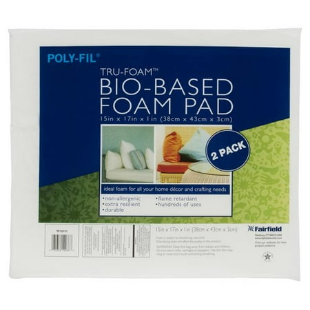 Poly-Fil Tru-Foam Bio-Based Foam Pad, 2 Count - Walmart.com