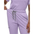 thumbnail image 5 of Scrub for Women Scrubs Top with Classic V-Neck Jogger Pants Medical Nursing Uniform Scrub Set Lavender XS, 5 of 8