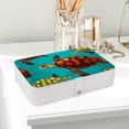 thumbnail image 6 of Turtle PU Leather Jewelry Box with Removable Compartment and Earring Holder, Portable Travel Organizer, 6 of 6