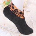 thumbnail image 3 of JeashCHAT Women's Winter Warm Leopard Bed Non Slip Home Indoor non-slip thermal socks, 3 of 4