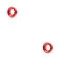 thumbnail image 4 of tamizeot RISK G-20 Bottom Bracket Bolts Aluminum Alloy Lightweight Rustproof Chainwheel Cranks Cover Lid Crankset Fixing Screw Red Crank Cover 2Set, 4 of 6